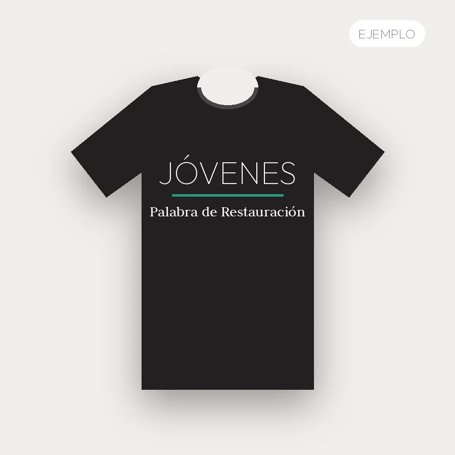 Imagen de ejemplo: Camiseta Jóvenes – ejemplo