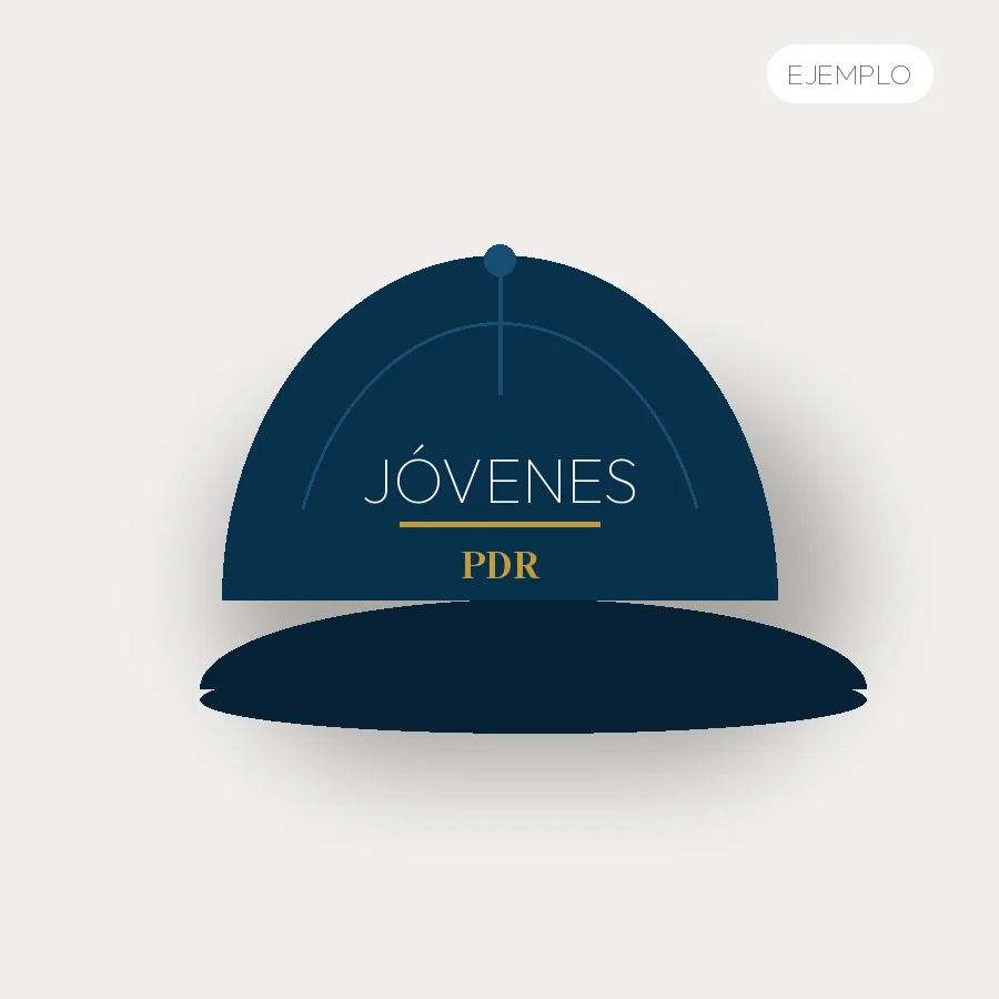 Imagen de ejemplo: Gorra Jóvenes – ejemplo