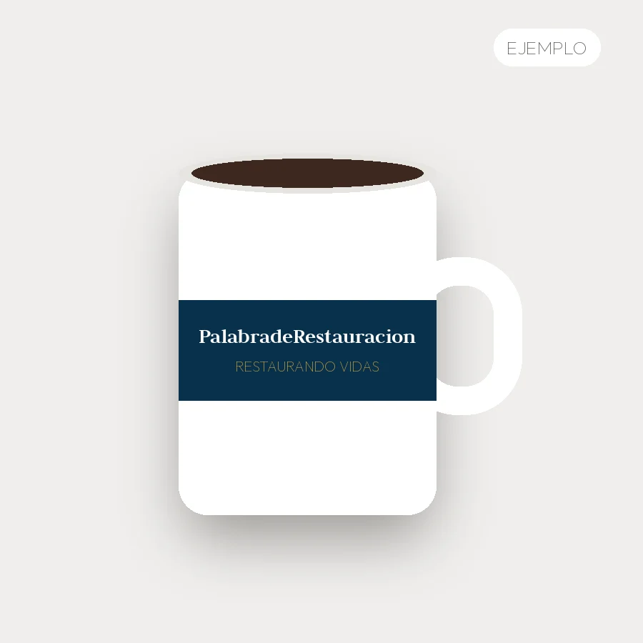 Imagen de ejemplo: Taza Restaurando Vidas